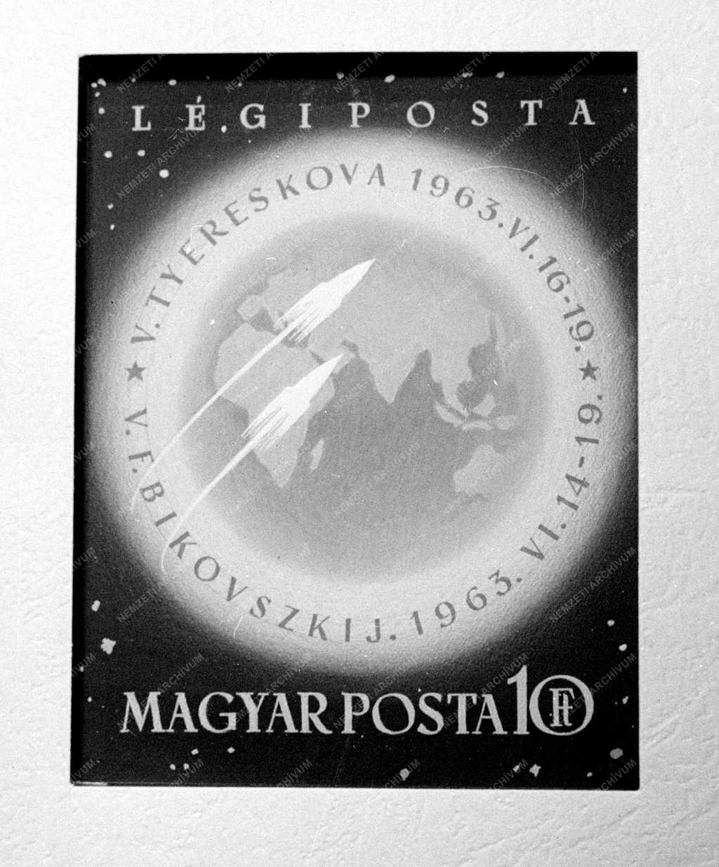 Posta - Szovjet űrhajósok magyar bélyegen