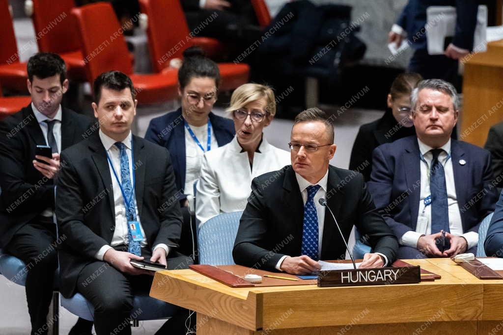 Szijjártó Péter felszólalt az ENSZ BT ülésén 