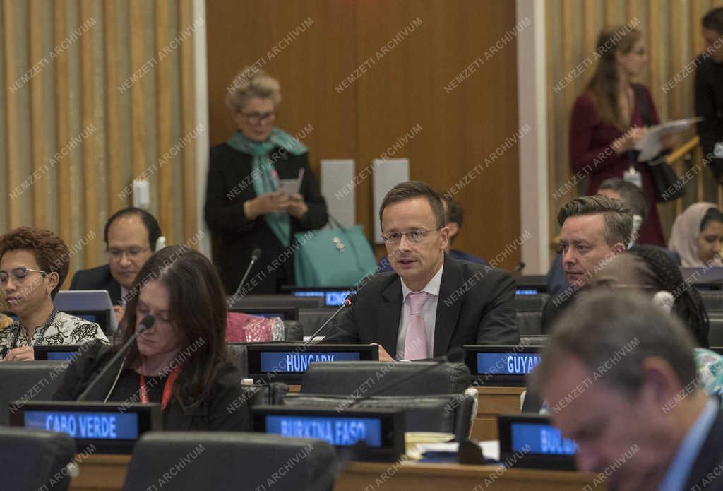 Szijjártó Péter New Yorkban 