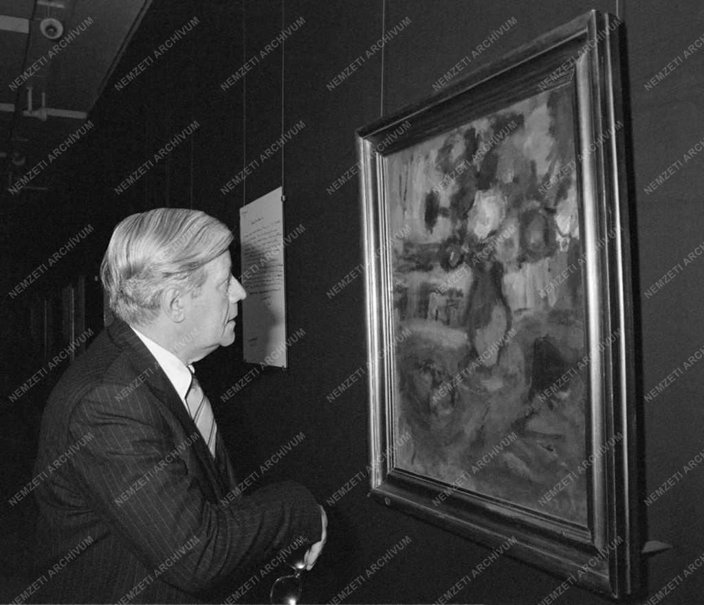 Külkapcsolat - Helmut Schmidt a Nemzeti Galériában