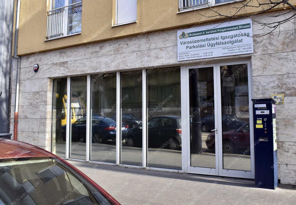 Városkép - Budapest - Parkolási Csoport irodája