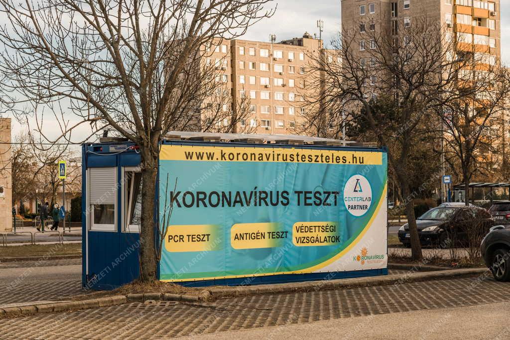 Egészségügy - Budapest - Mobil koronavírus tesztelés Csepelen