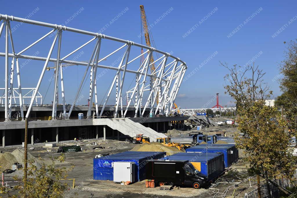 Településfejlesztés - Épül a budapesti Nemzeti Atlétikai Stadion