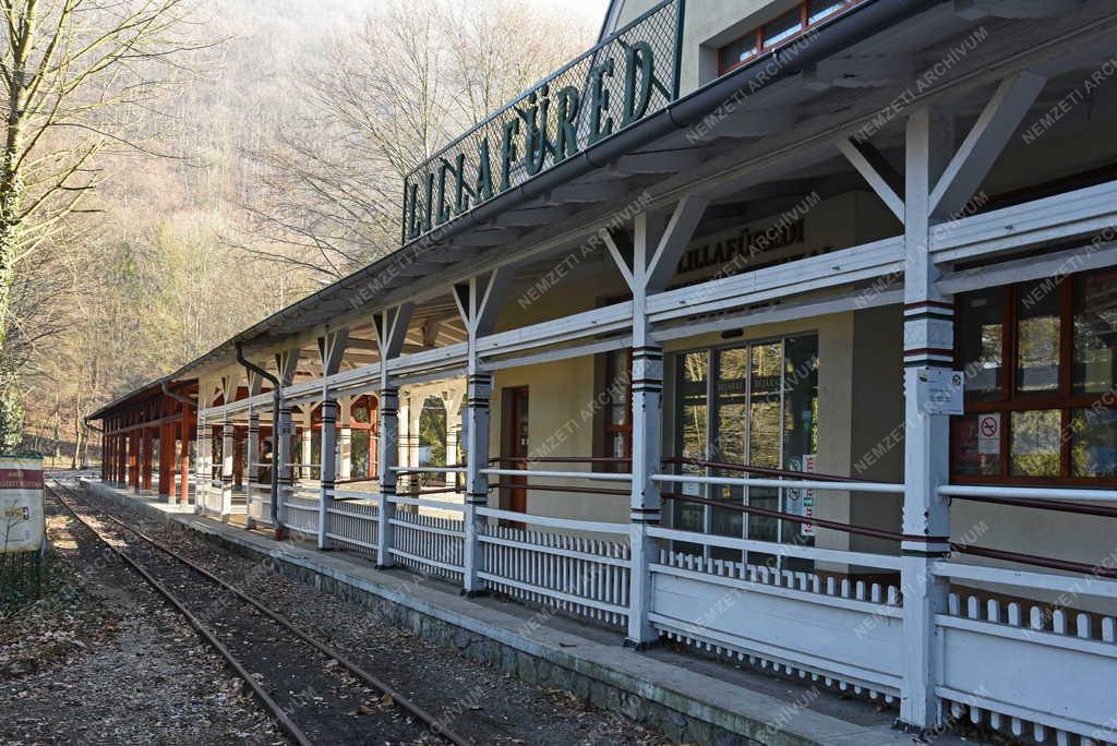Városkép - Miskolc - Lillafüredi erdei vasút állomásépülete