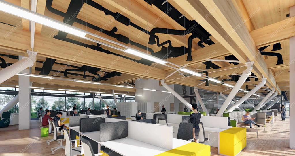 Építőipar - Debrecen - Innovációs Központ épül 
