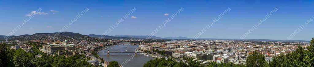 Városkép - Budapest - Panoráma a Gellért hegyről