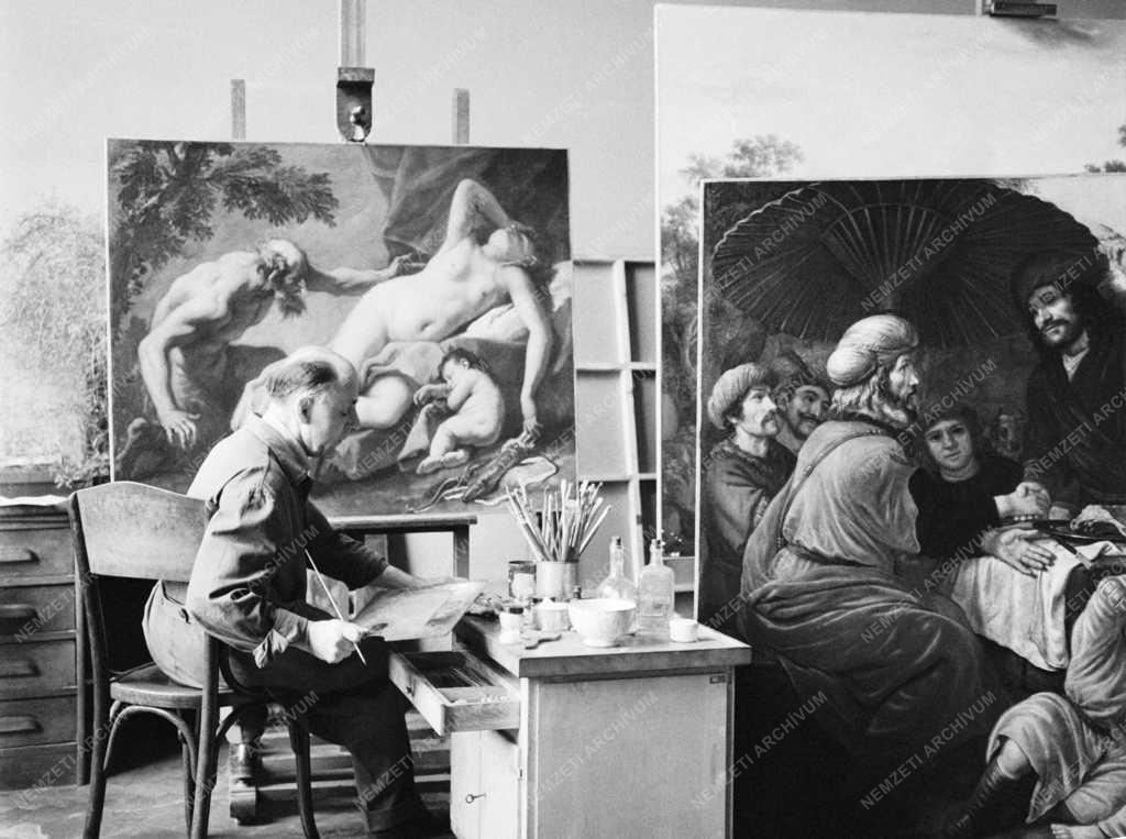 Restaurálás a Szépművészeti Múzeum képtárában