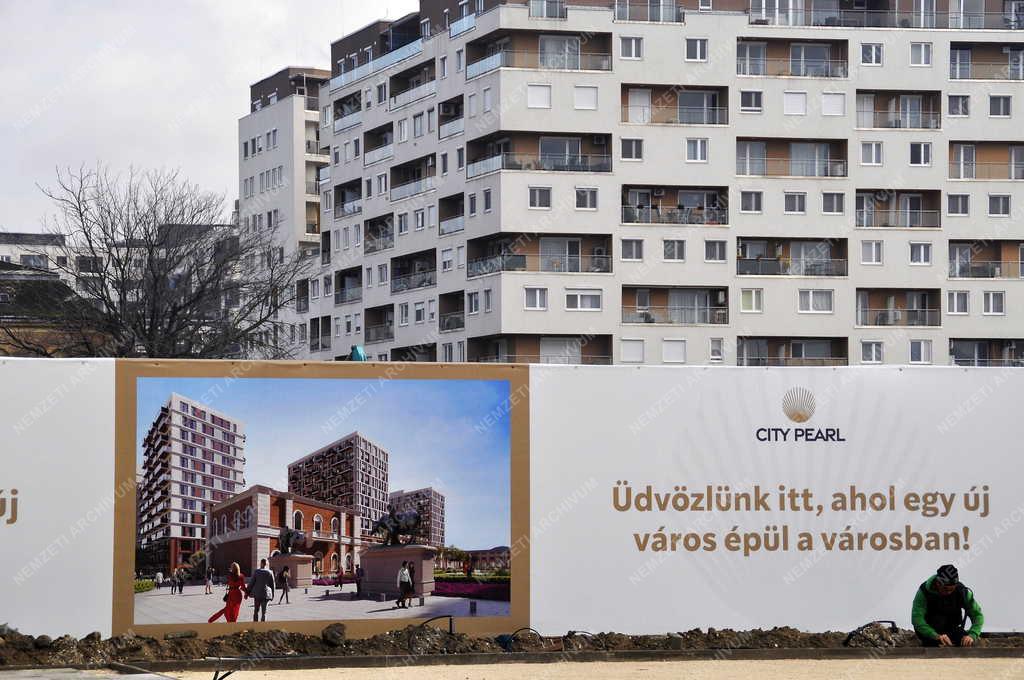 Településfejlesztés - Budapest - Új városrész épül City Pearl néven