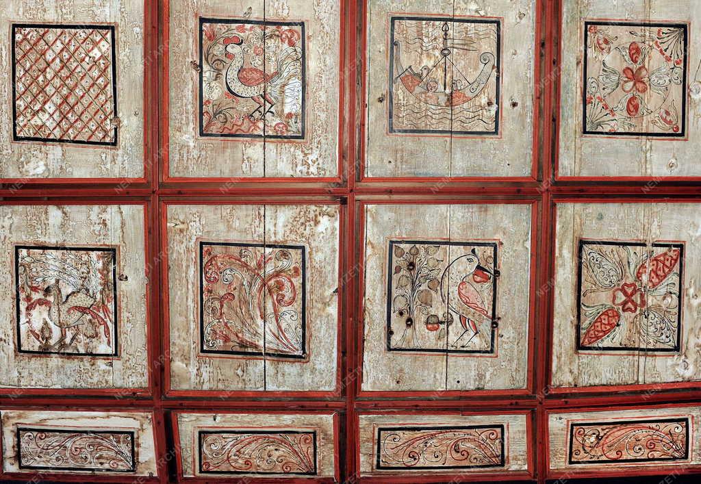 Műemlék - A szilágylompérti református templom mennyezete