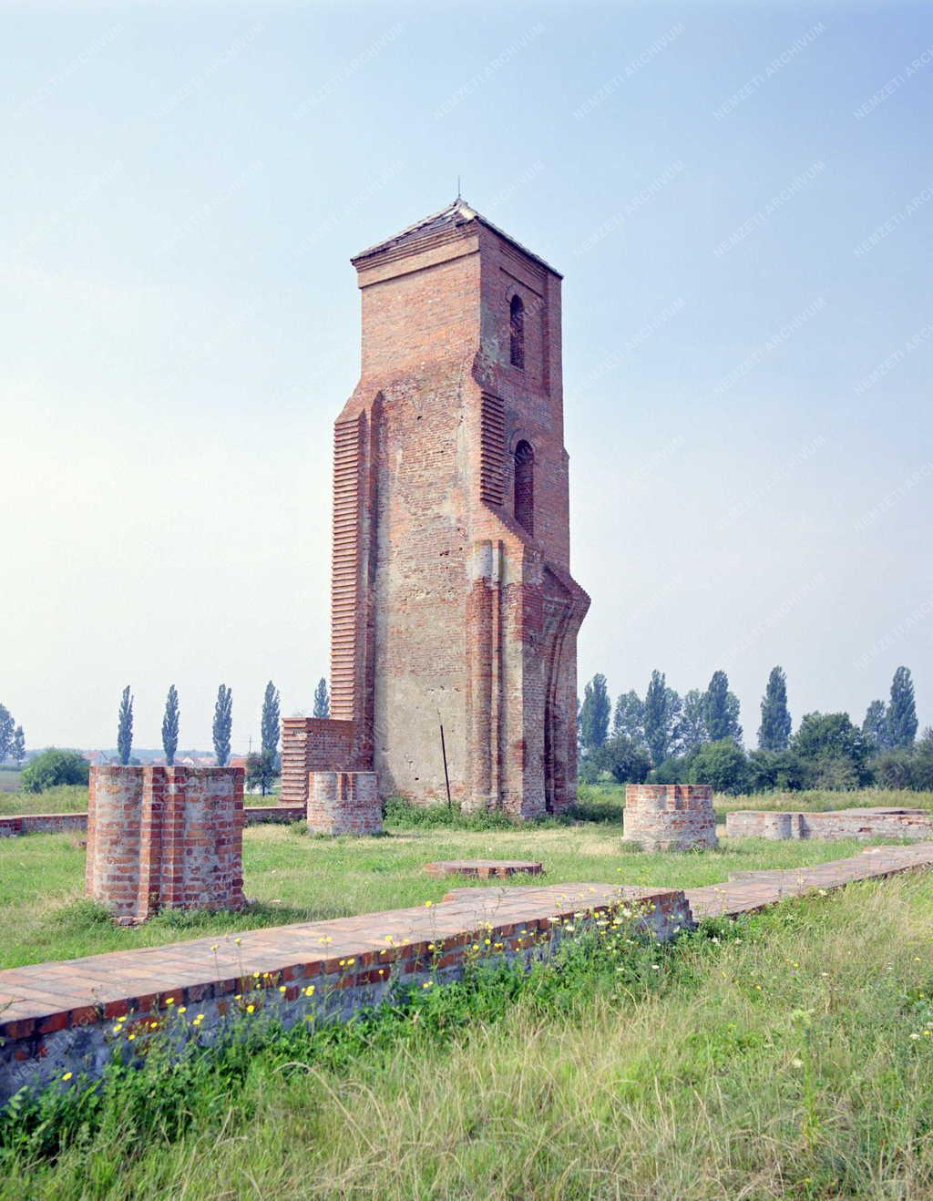 Tájkép - A herpályi templomrom