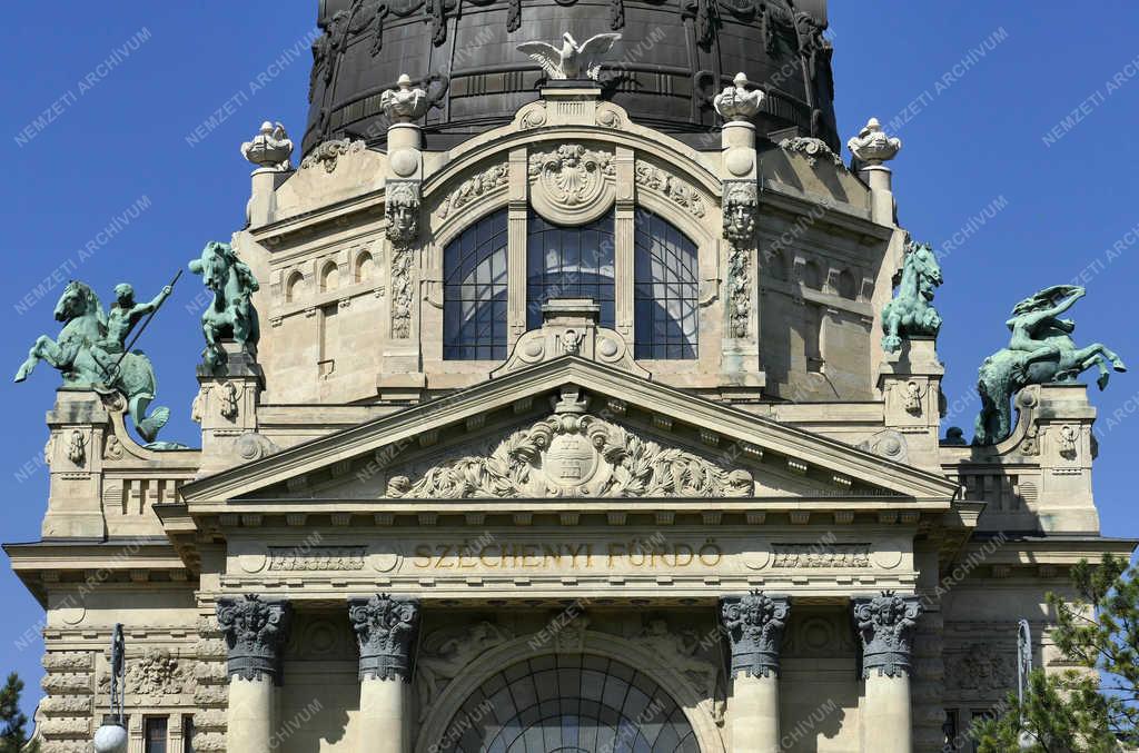Városkép - Budapest - A Széchenyi gyógyfürdő a Városligetben