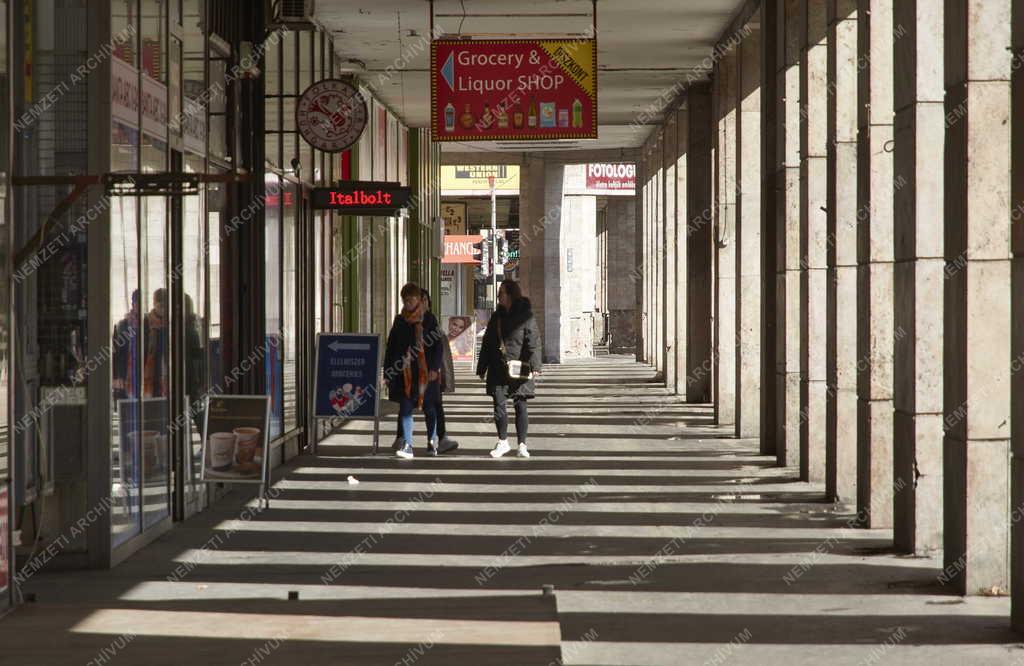 Városkép - Budapest - Rákóczi úti árkádsor