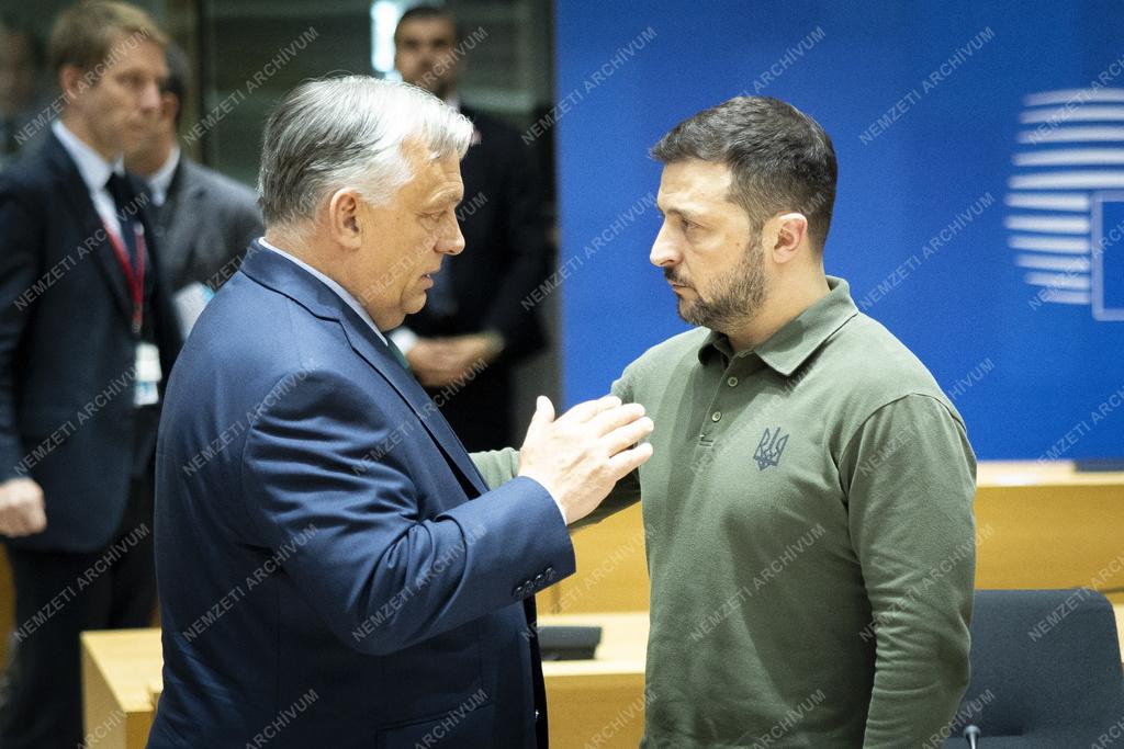 EU-csúcs Brüsszelben - Orbán Viktor