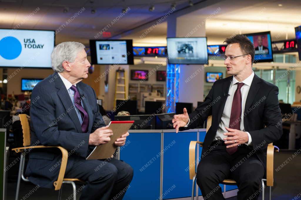Szijjártó Péter külgazdasági és külügyminiszter Washingtonban