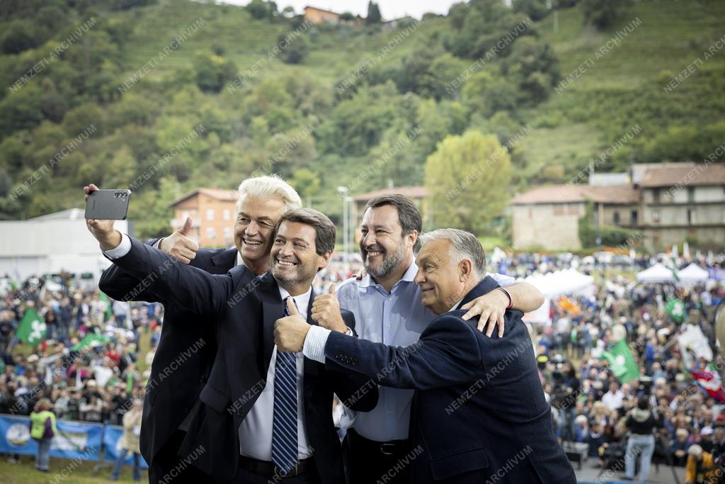 A Liga párt éves gyűlése Olaszországban - Orbán Viktor