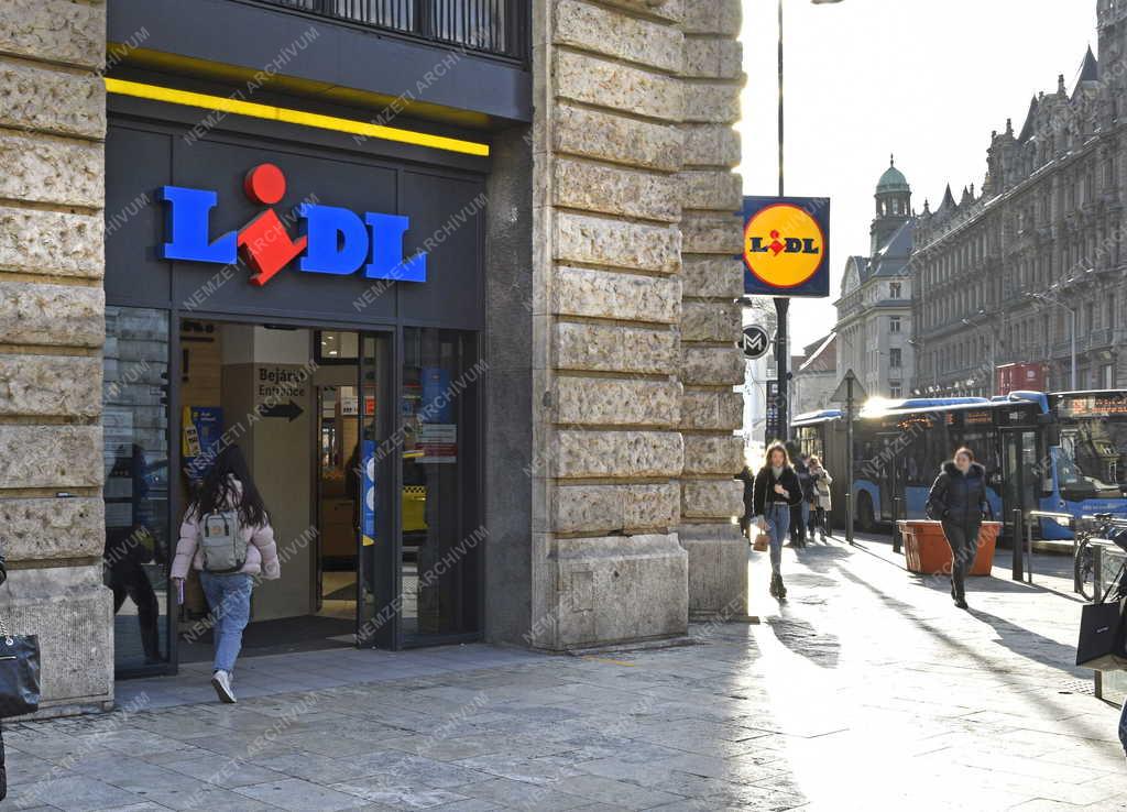 Kereskedelem - Budapest - Lidl élelmiszer-kereskedelmi áruház