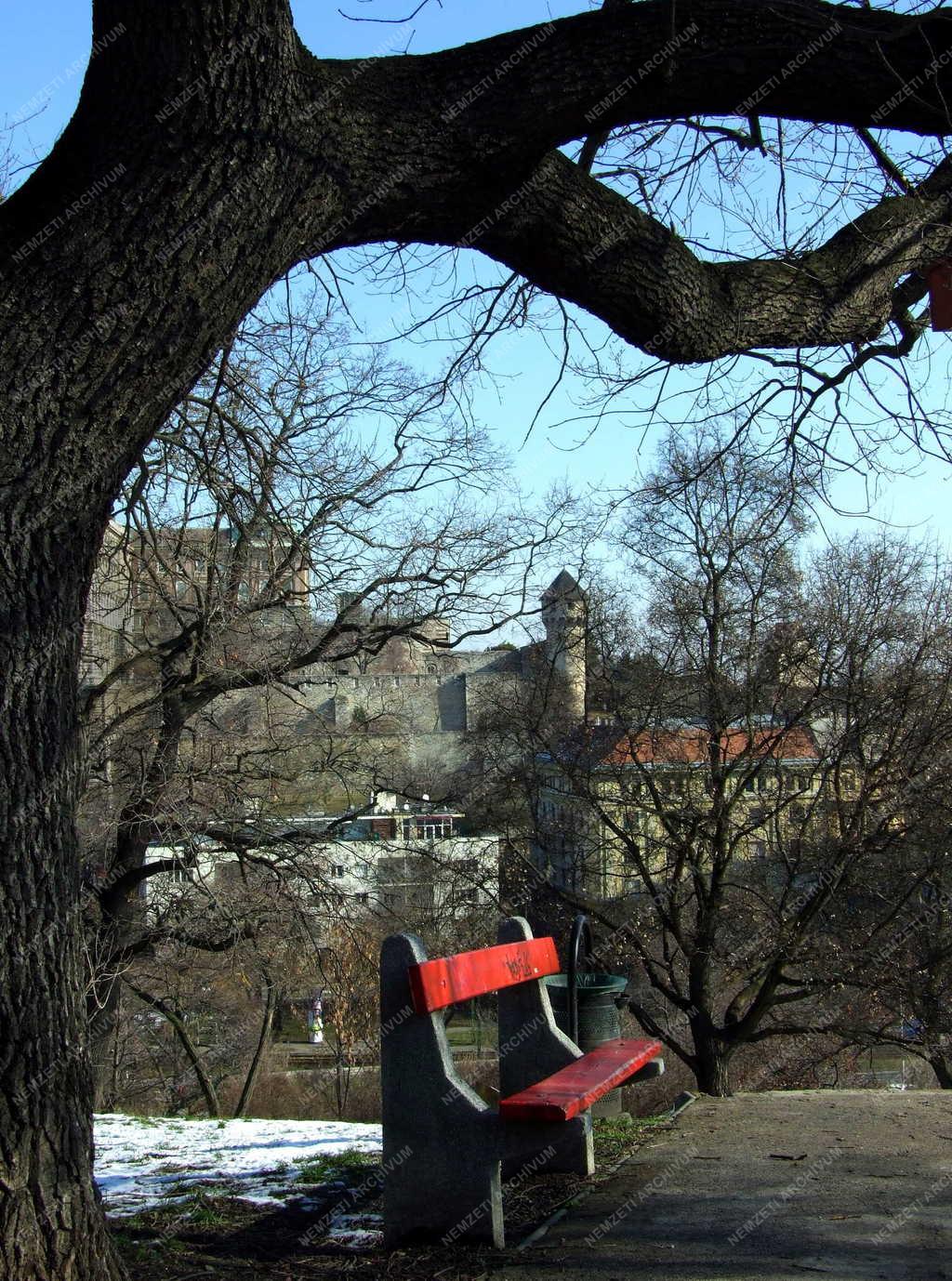 Városkép - Budapest - A tabáni park télen