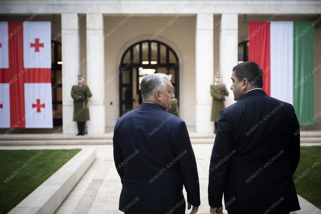 Orbán Viktor fogadta a georgiai parlament elnökét
