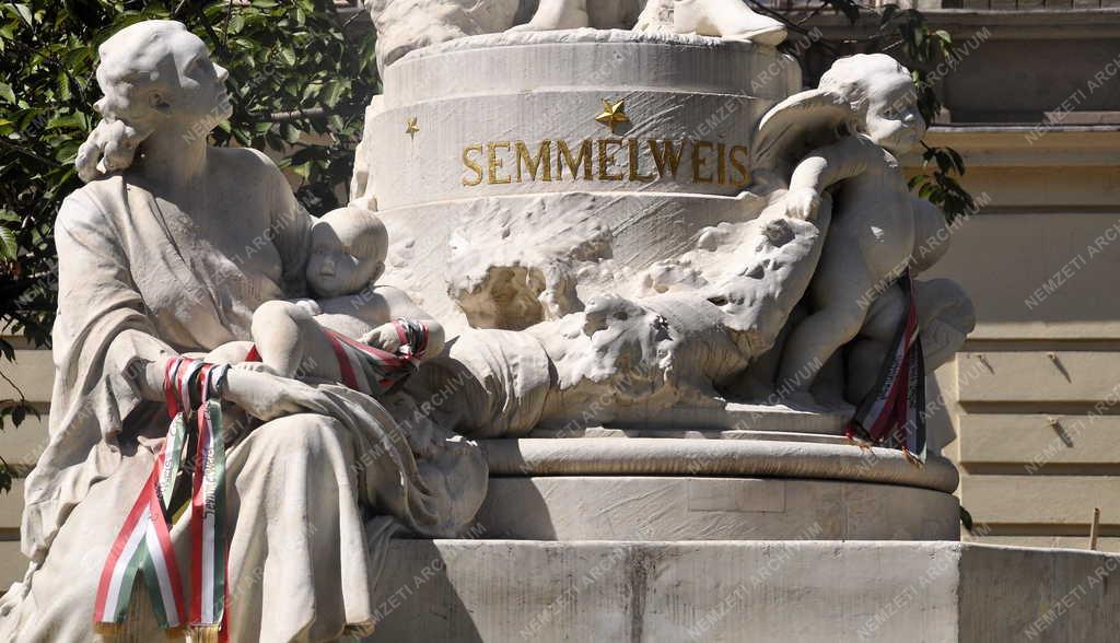 Városkép - Kultúra - Semmelweis Ignác-szobor a fővárosban