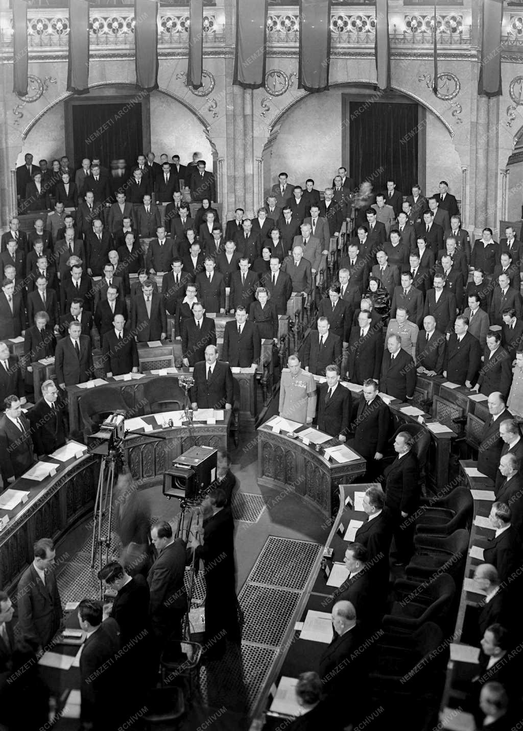 Belpolitika - Országgyűlés - J. V. Sztálin halála 