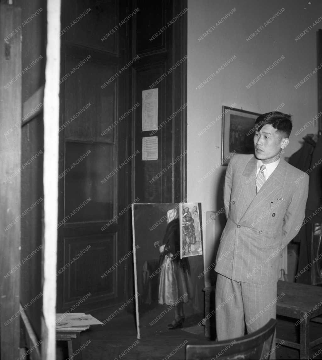 Oktatás - Koreai küldöttség a Magyar Képzőművészeti Főiskolán