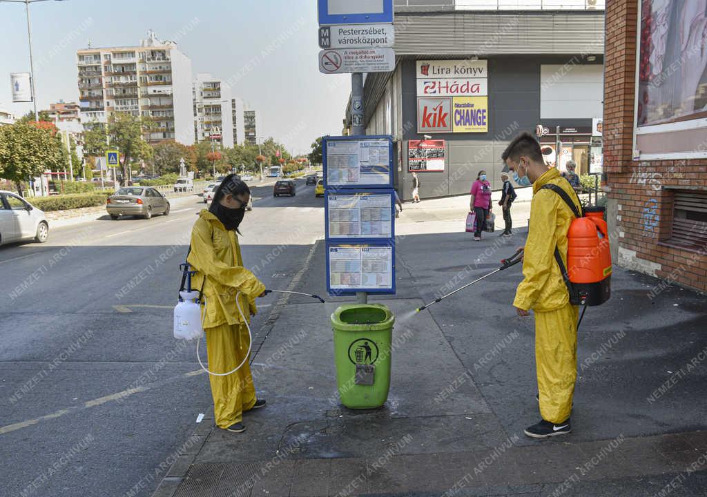 Járvány - Budapest - Fertőtlenítés