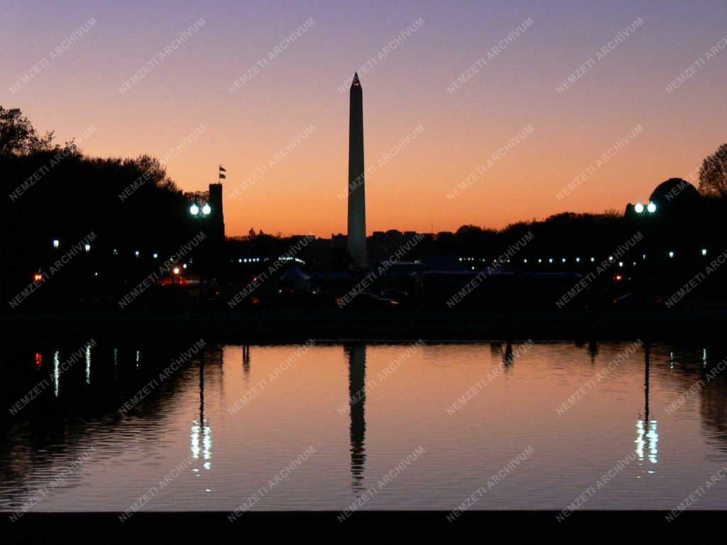 Táj, város - Washington - Emlékmű és a National Mall 