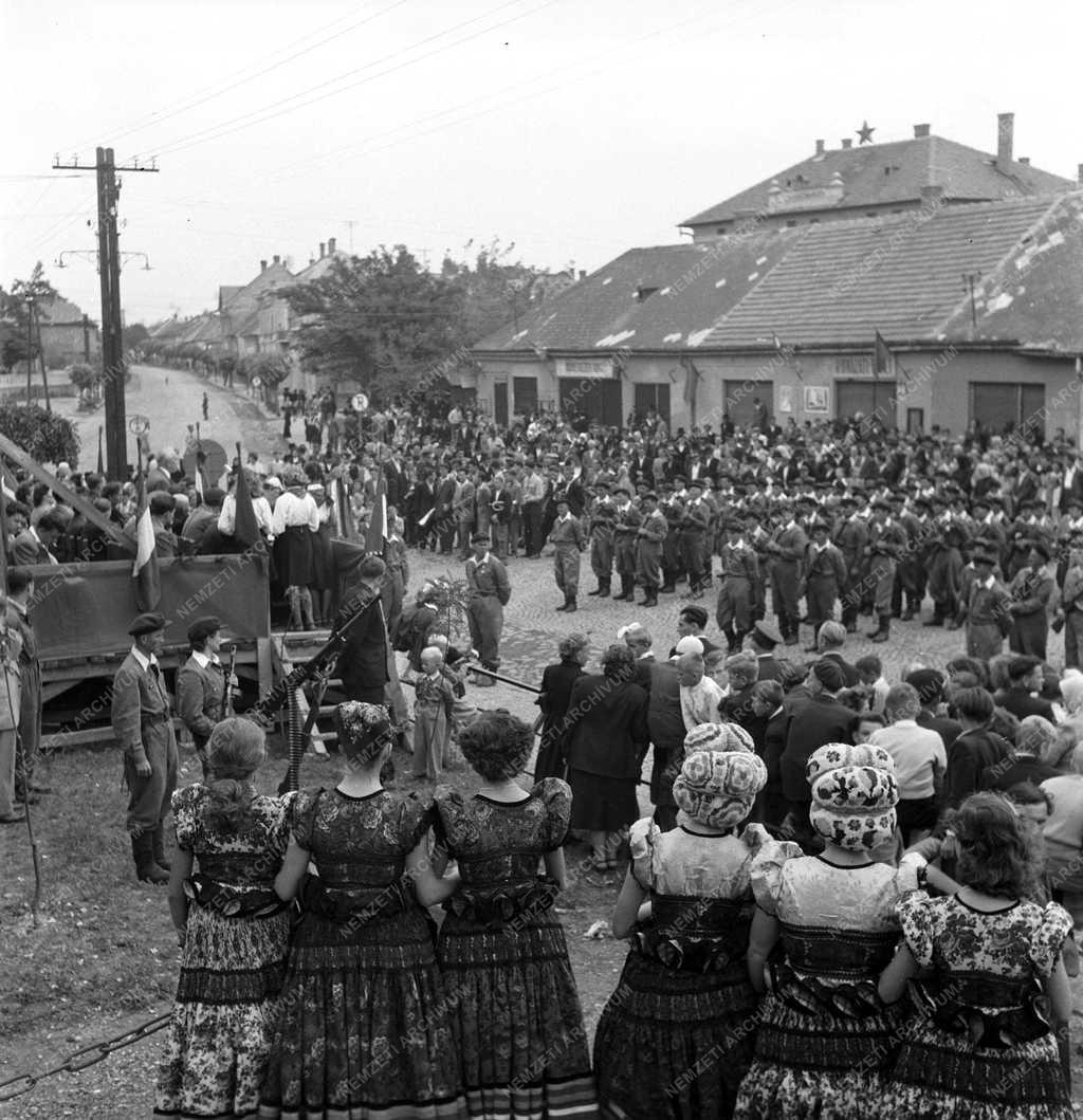 Belpolitika - Nagygyűlés Mezőkövesden az Alkotmány ünnepén