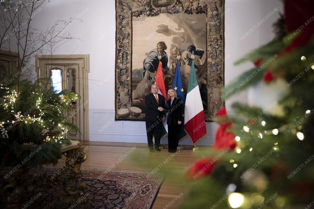 Orbán Viktort fogadta Giorgia Meloni olasz miniszterelnök