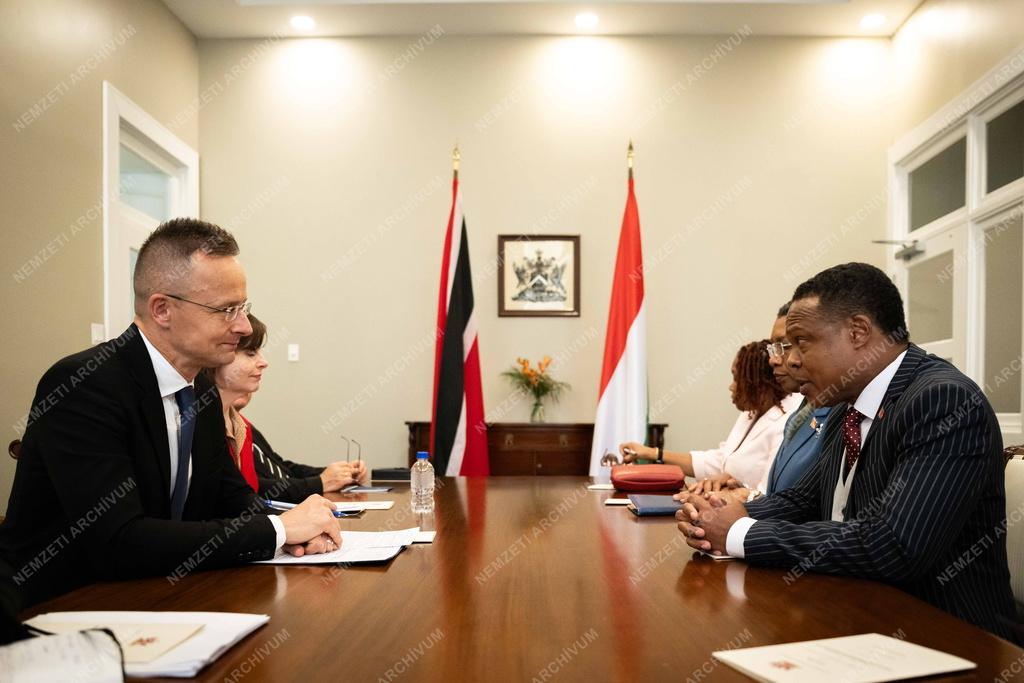 Szijjártó Péter Trinidad és Tobago külügyminiszterével tárgyalt 
