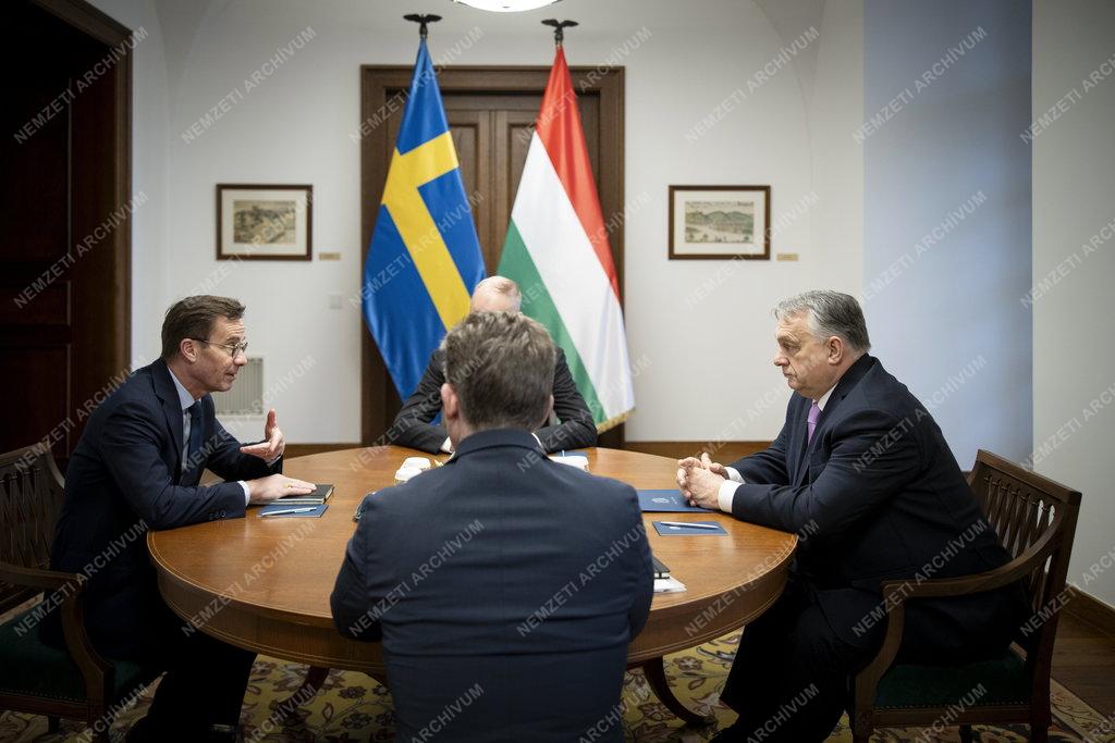 Orbán Viktor fogadta a svéd miniszterelnököt