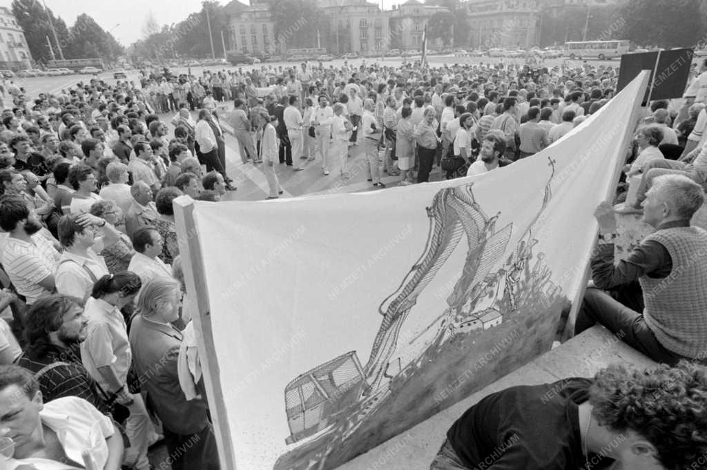 Külkapcsolat - Tüntetés a romániai falvak felszámolása ellen