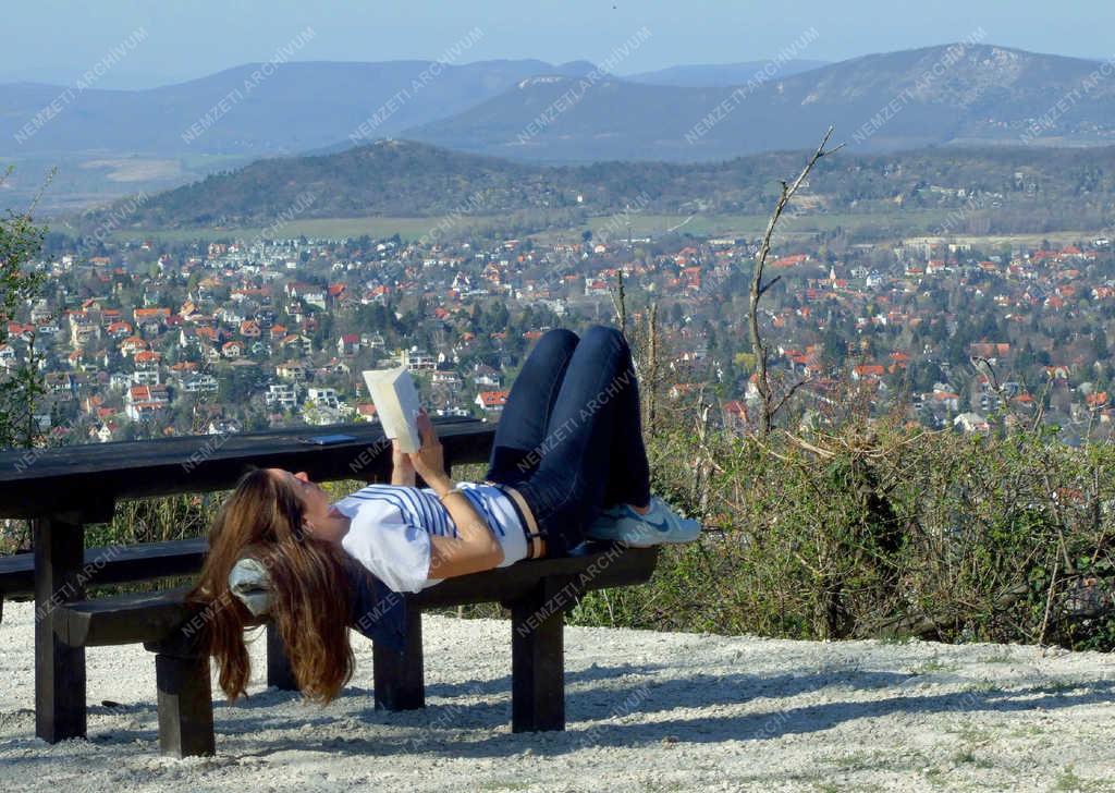 Turizmus - Budapest - A Nagy-Hárs-hegy egyik pihenőhelye