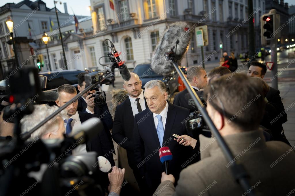 Orbán Viktor Brüsszelben