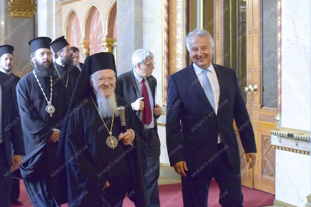 Egyház - I. Bartholomaiosz konstantinápolyi pátriárka Budapesten