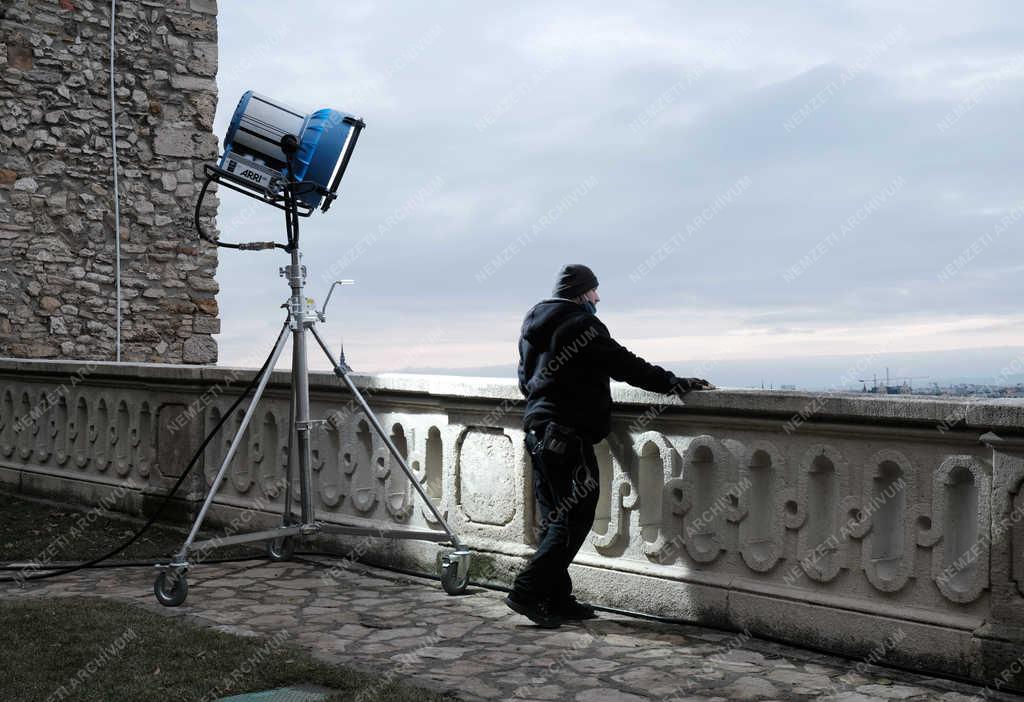 Városkép - Budapest - Filmforgatás a Várkert Bazárnál