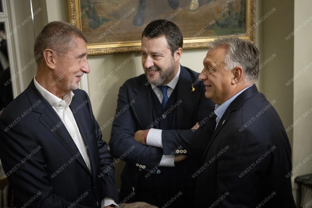 A Patrióták Európáért pártcsalád brüsszeli munkavacsorája