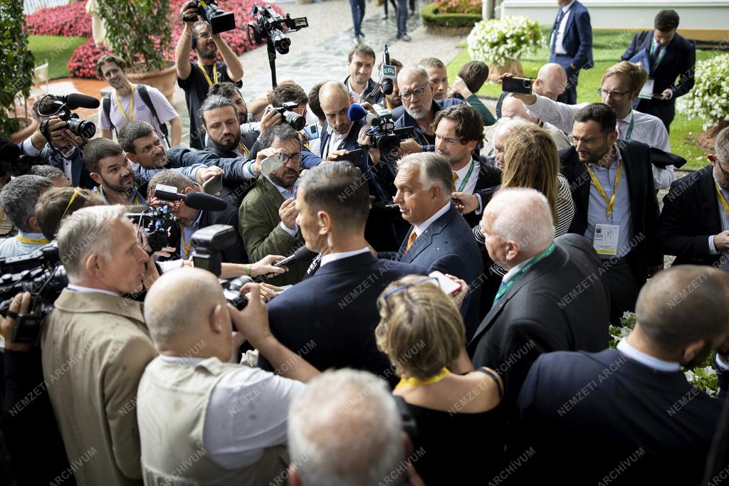 Orbán Viktor az Európai Ház - Ambrosetti fórumon