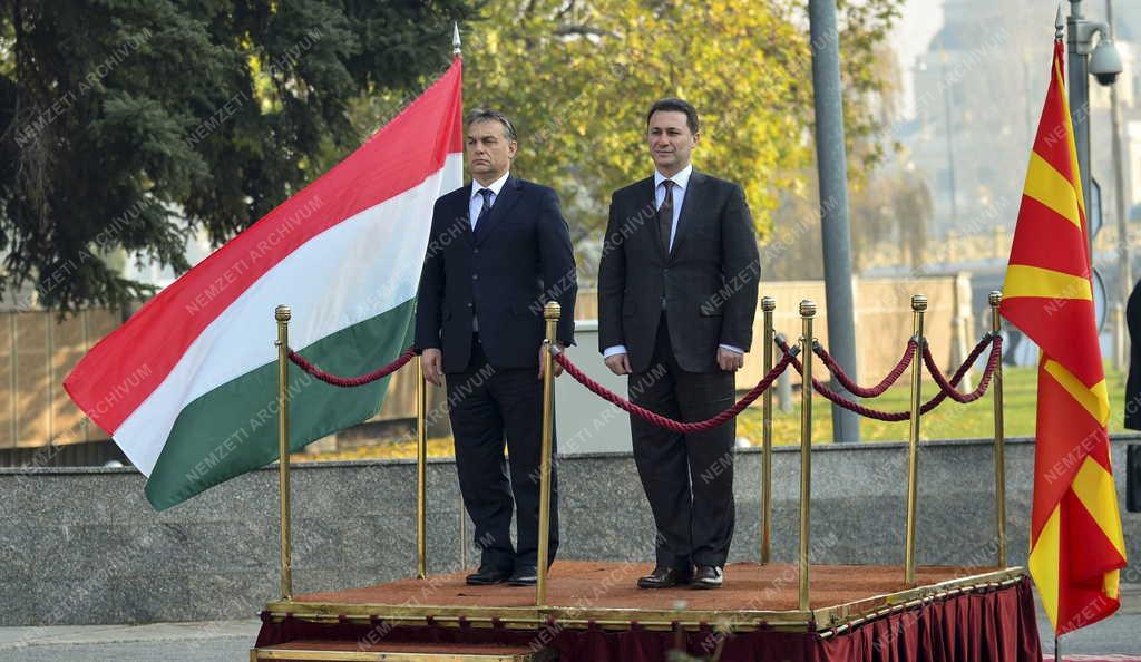 Orbán Viktor Szkopjéban