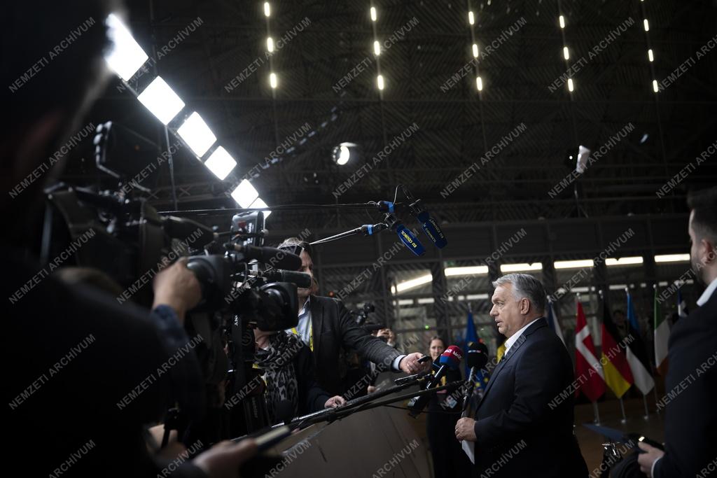 EU-csúcs Brüsszelben - Orbán Viktor