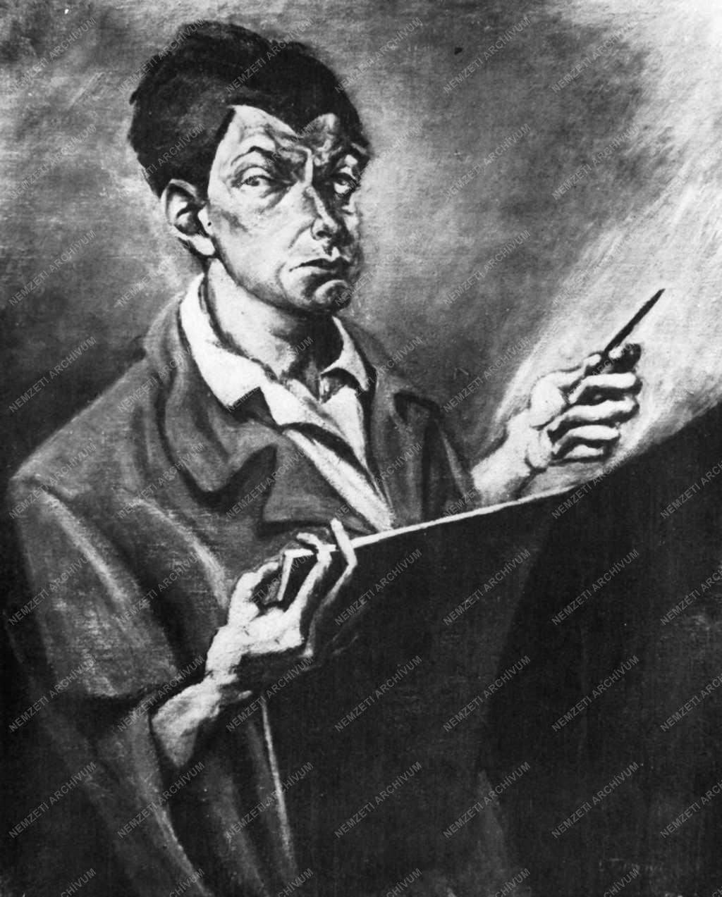 Művészet - Képzőművészet - Tihanyi Lajos önarcképe