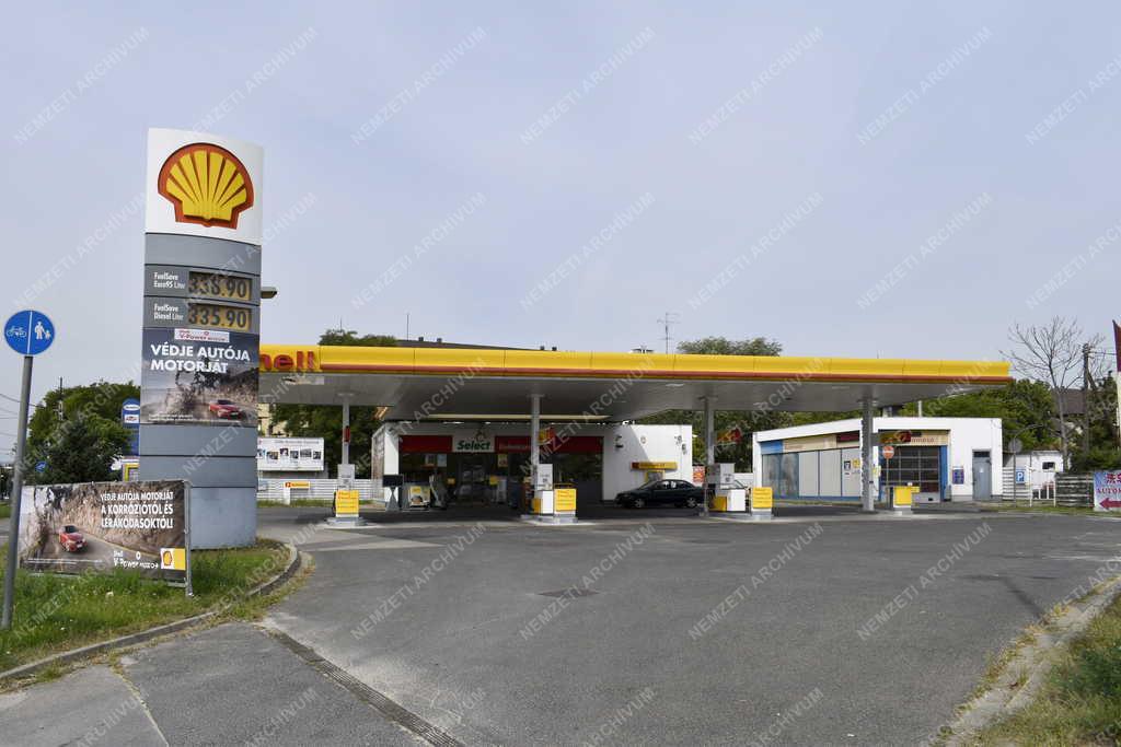 Városkép - Budapest - Shell benzinkút