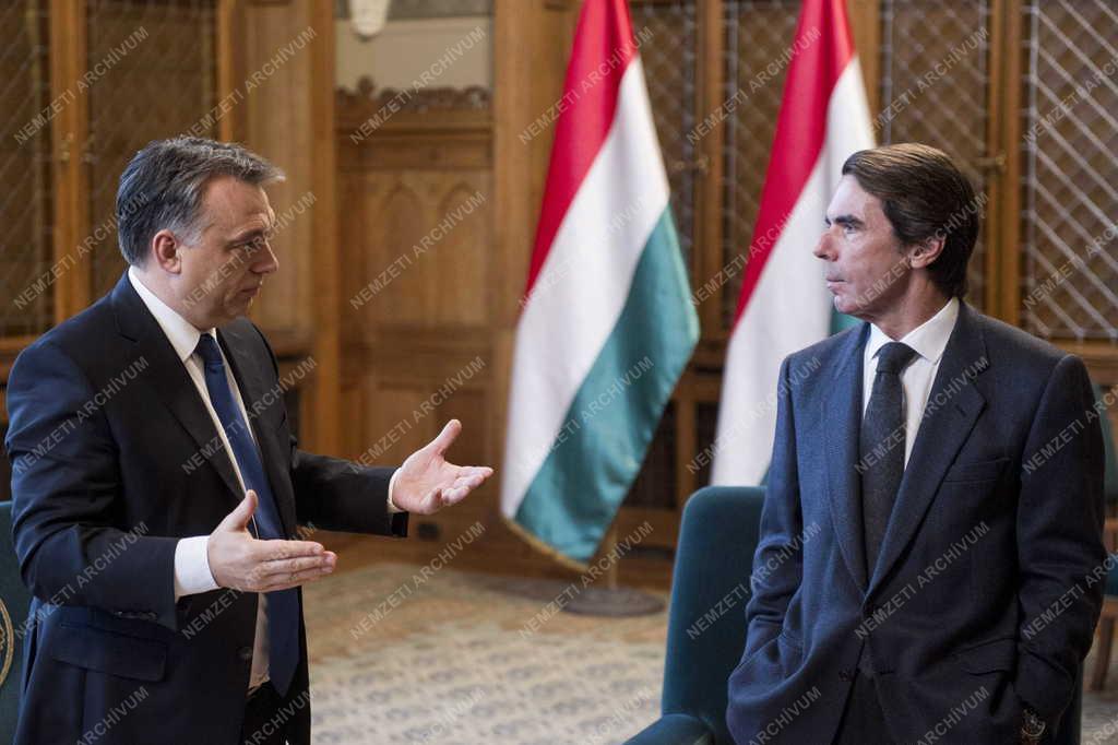 Orbán Viktor fogadta José María Aznar volt spanyol kormányfőt