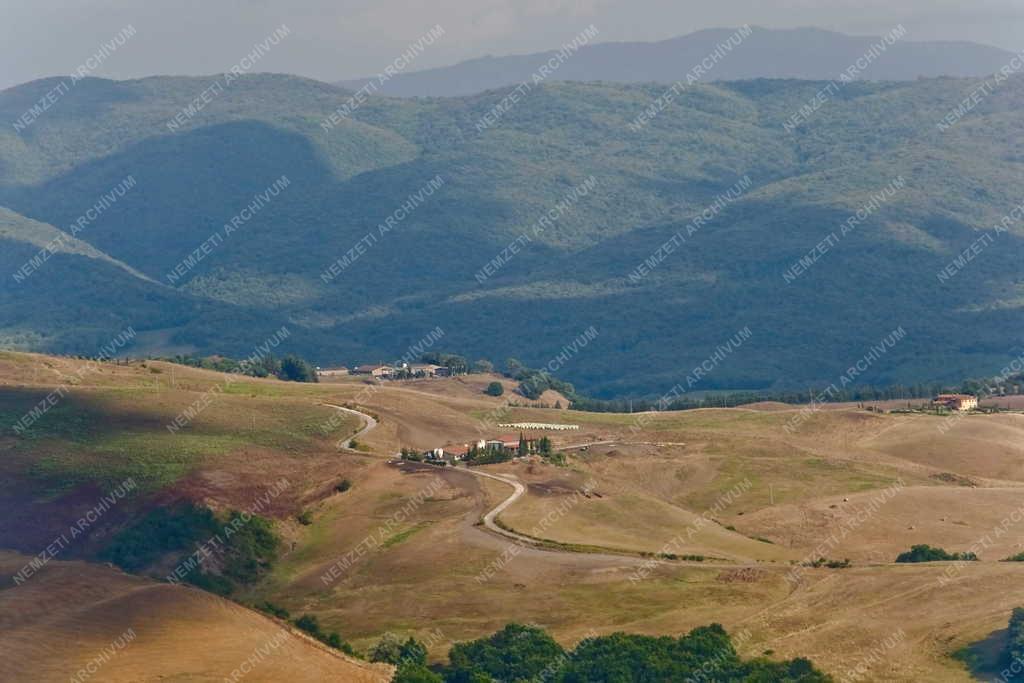 Tájkép - San Gimignano - Toscán táj