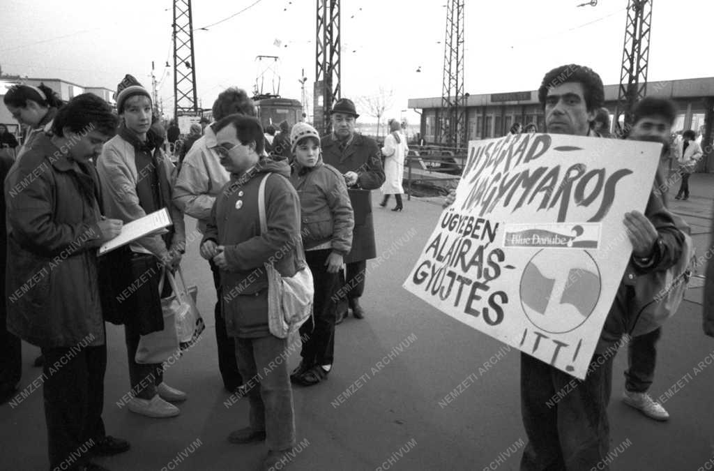Környezetvédelem - Aláírásgyűjtés a nagymarosi vízlépcső ellen