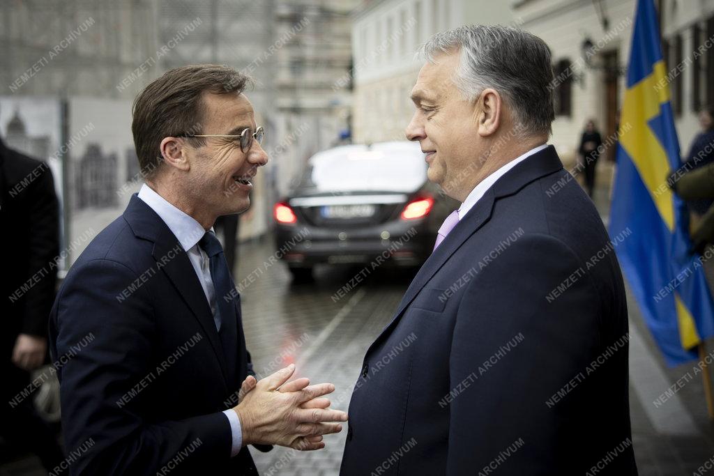 Orbán Viktor fogadta a svéd miniszterelnököt