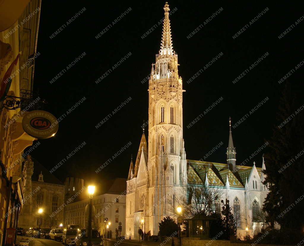 Táj, város - Budapest - Mátyás-templom