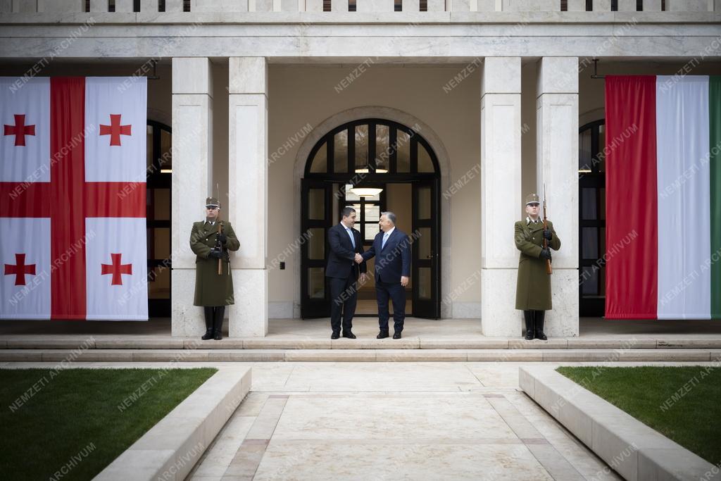 Orbán Viktor fogadta a georgiai parlament elnökét