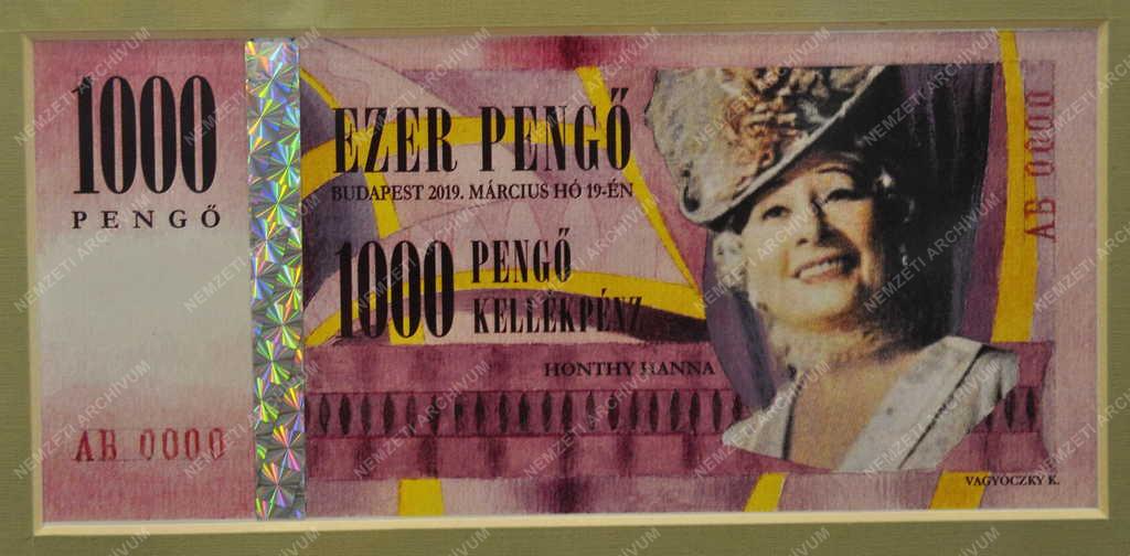 Kultúra - Évforduló - A 80 éves Vagyóczky Károly bankjegytervező grafikus kiállítása
