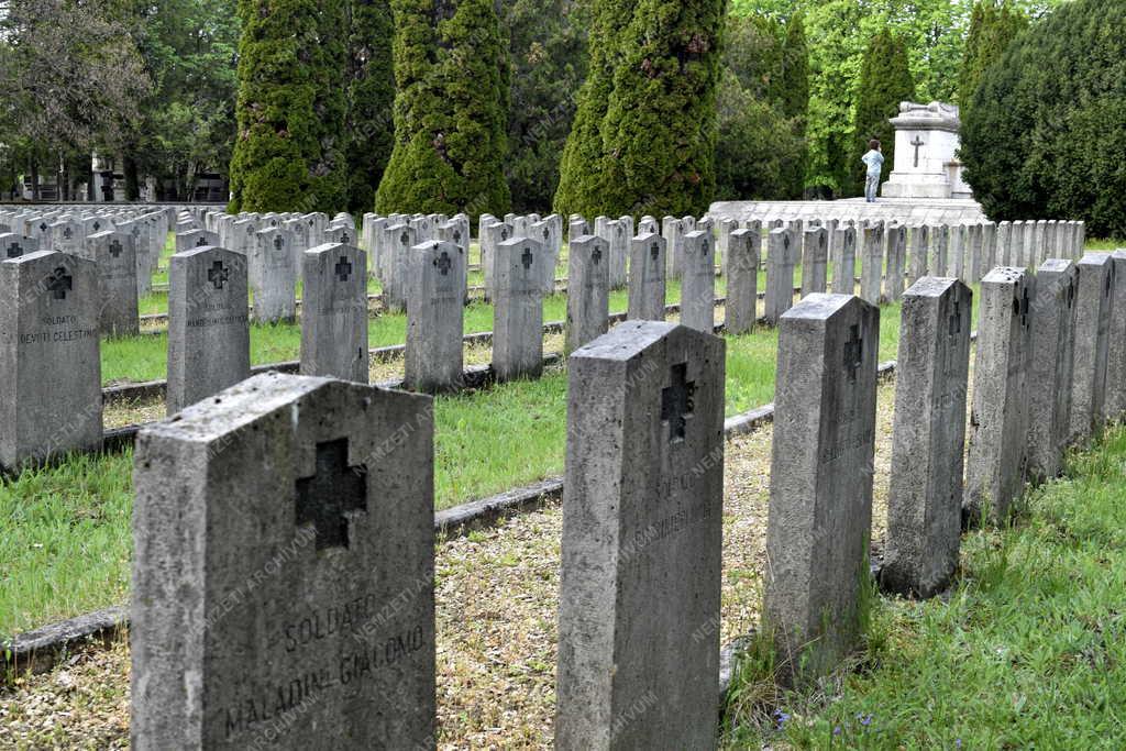 Emlékezés - Budapesti Új Köztemető - Első világháborús olasz katonai temető